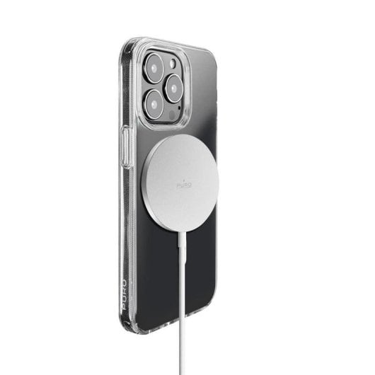 PURO magnetisches kabelloses Ladegeraet CUSBCMAG1WHI 15W USB-C iPhone