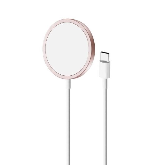 Puro CUSBCMAG1ROSE Cargador Inalámbrico USB-C MagSafe Rosa 15W
