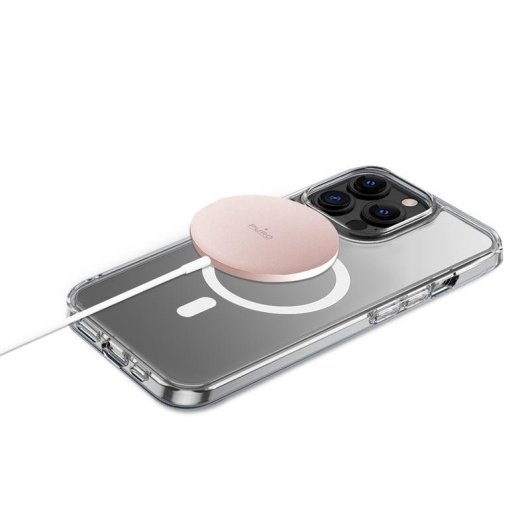 Puro CUSBCMAG1ROSE Cargador Inalámbrico USB-C MagSafe Rosa 15W