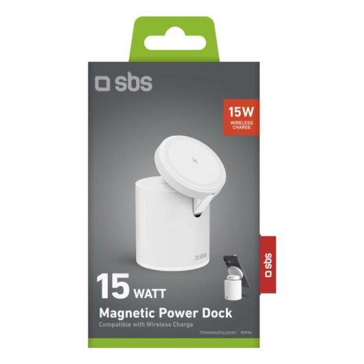 Drahtloses Ladegeraet SBS TEWIRMAGFOLD2IN1 MagSafe