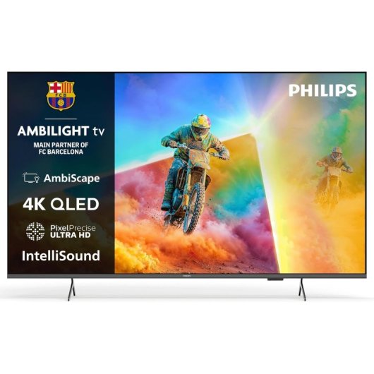 TV Philips QLED 65PQS8501 65" 4K UltraHD 60Hz Smart TV Titan OS HDR10+ Ambilight