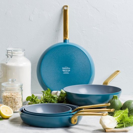 Sartén GreenPan Evolution 24 cm Azul Antiadherente Sin PFAS
