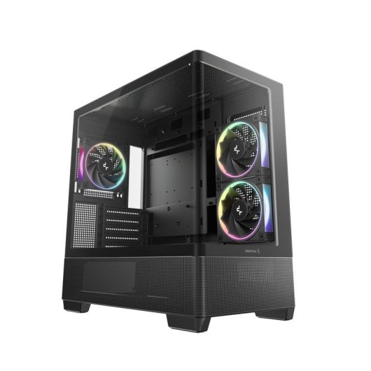 PC Gehaeuse DeepCool CG380U 3F Turm Schwarz Temperiertes Glas RGB