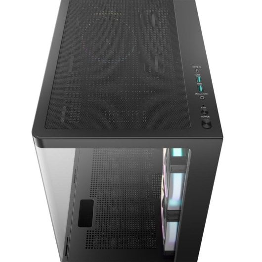 PC Gehaeuse DeepCool CG380U 3F Turm Schwarz Temperiertes Glas RGB