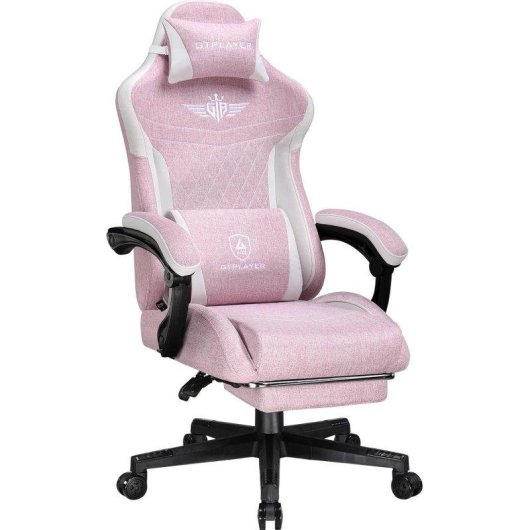 Silla gaming GTPLAYER Ergonómica con soporte lumbar y respaldo reclinable