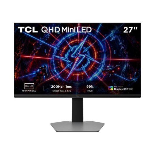 Monitor TCL P2 27P2A 27" QHD 200Hz IPS Mini LED FreeSync Premium Höhenverstellung