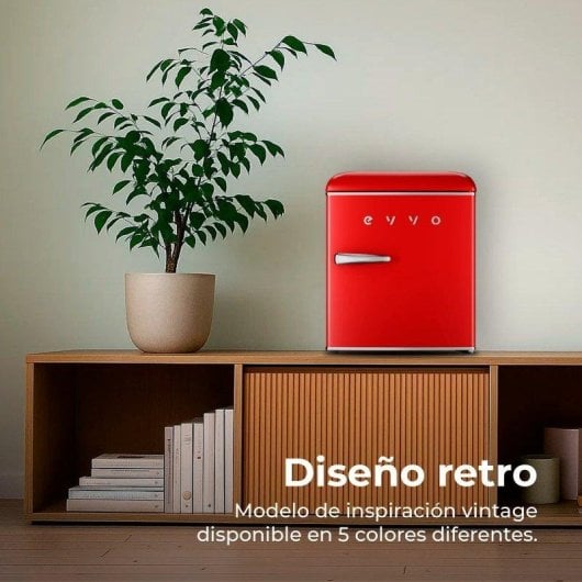 Frigorifero Mini Evvo F20 Retro Rosso Defrost 55cm 45L E