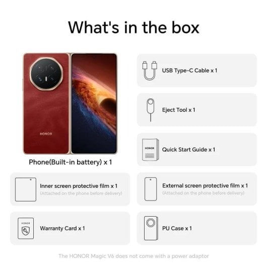 HONOR Magic V6 5G 16GB 512GB 7.95" Rojo