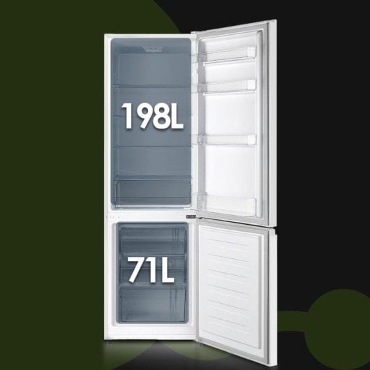 Frigorífico Combinado Aspes AC185501E Cíclico 180cm 269L E Branco