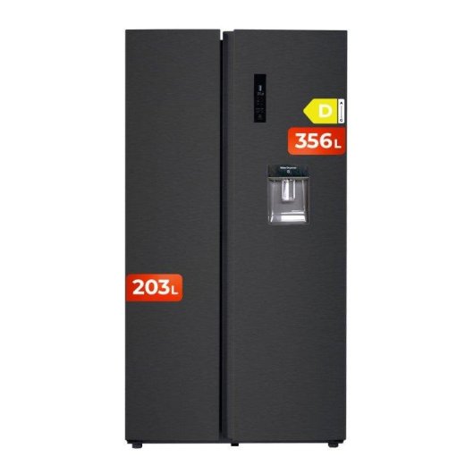 Frigorífico Americano Evvo Home EVVO F90X Aqua Total No Frost 177cm 559L D Dark Inox