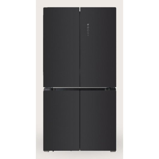Frigorífico Cuatro Puertas Evvo F100B Glass Total No Frost 189,5cm 490L E Negro