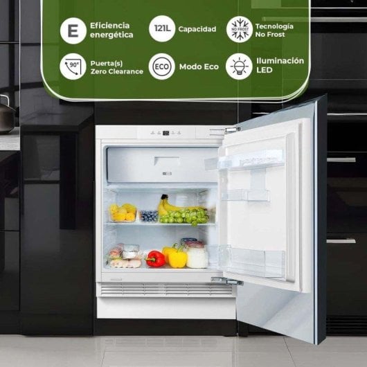 Frigorífico Una Puerta Aspes ARI82600EC No Frost 81,8cm 121L E Blanco Display LED táctil
