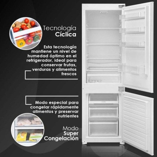 Frigorífico Combi Aspes Defrost 177cm 251L E Blanco