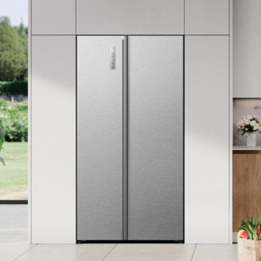 Réfrigérateur Américain Hisense RS3P558NEIE Total No Frost 178 cm 544 L E Gris