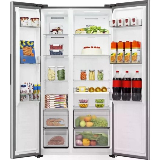 Réfrigérateur Américain Hisense RS3P558NEIE Total No Frost 178 cm 544 L E Gris