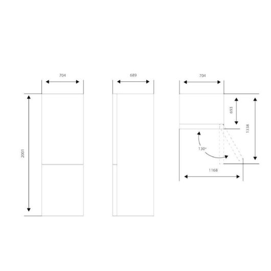 Frigorífico Combi Aspes AC2700ENFIX No Frost 200cm 495L E Inox Display LED Táctil