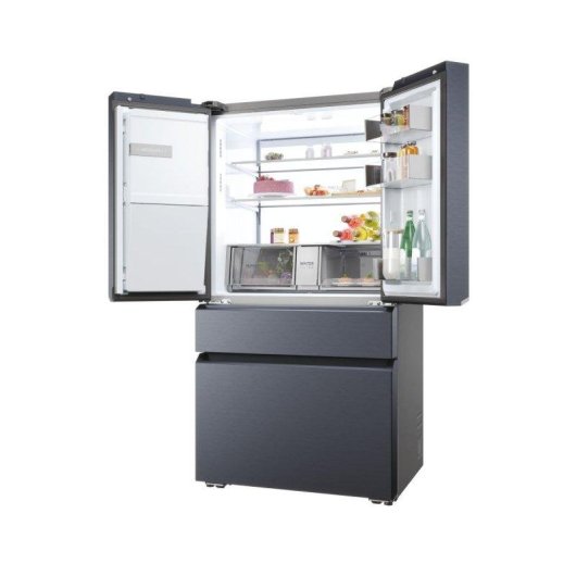 Réfrigérateur Américain Haier HFW7918EIMB Total No Frost 177 cm 601 L E Noir