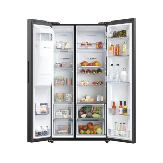 Frigorifero Americano Haier HSW59F18EIPT Total No Frost 177,5cm 601L E Nero WiFi IA
