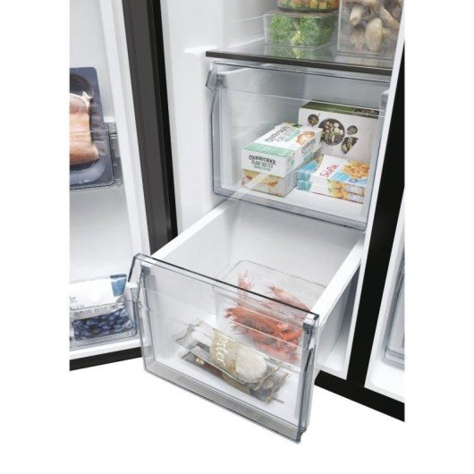 Frigorifero Americano Haier HSW59F18EIPT Total No Frost 177,5cm 601L E Nero WiFi IA