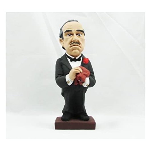 Figura El Padrino Marlon Brando Artesanal 20 Cms