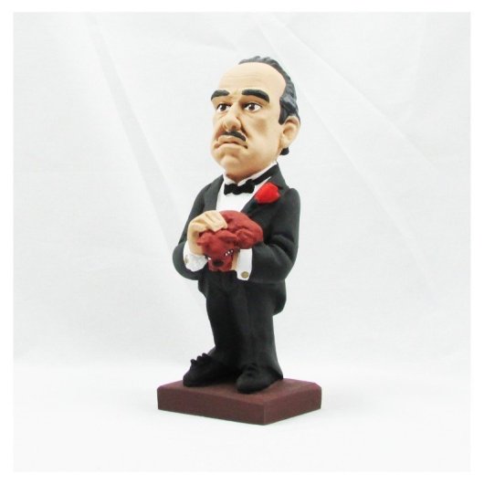 Figura El Padrino Marlon Brando Artesanal 20 Cms