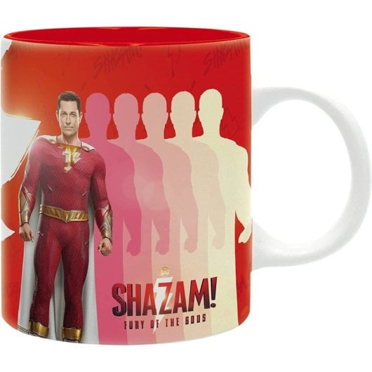 Taza Shazam Furia De Los Dioses Cerámica 320 Mls