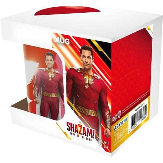 Taza Shazam Furia De Los Dioses Cerámica 320 Mls