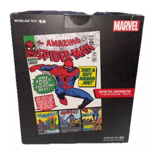 Figura The Amazing Spider-man Marvel Estatua Diorama Gold Label 18 Cms