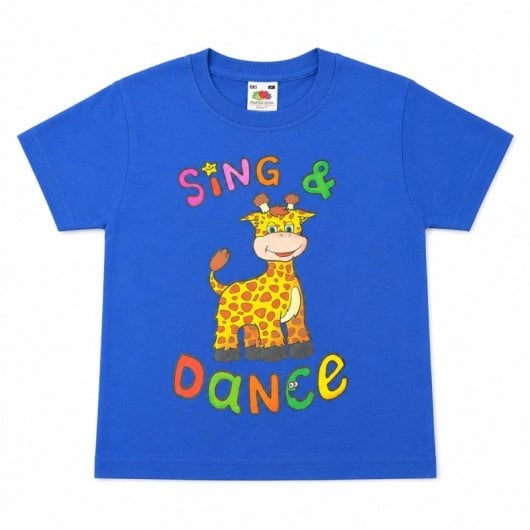 Camiseta Sing & Dance Azul Talla 3-4 Niño