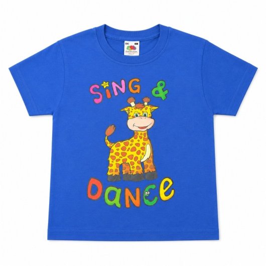 Camiseta Sing & Dance Azul Talla 3-4 Niño
