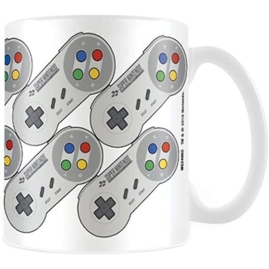 Taza Snes Controller Nintendo Cerámica 320 Mls