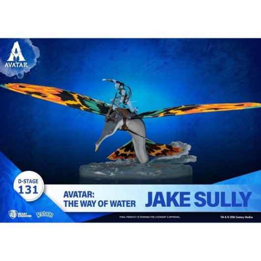 Figura Jake Sully Con Skimwing Avatar The Way Of Water Diorama 11 Cms