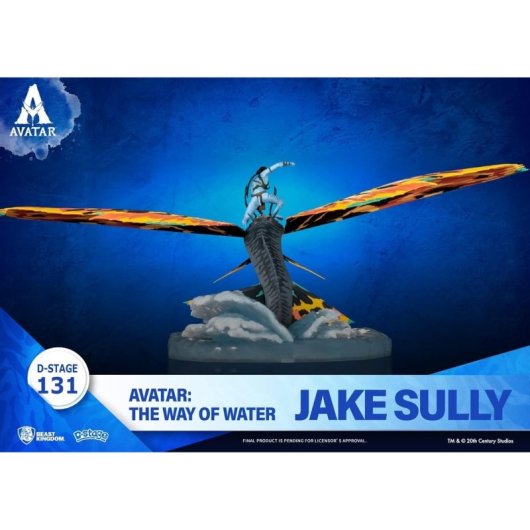 Figura Jake Sully Con Skimwing Avatar The Way Of Water Diorama 11 Cms