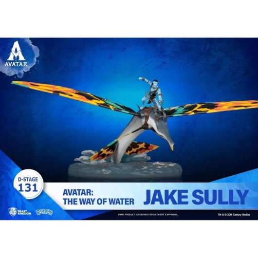 Figura Jake Sully Con Skimwing Avatar The Way Of Water Diorama 11 Cms