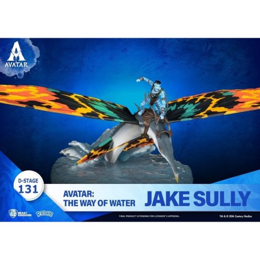 Figura Jake Sully Con Skimwing Avatar The Way Of Water Diorama 11 Cms