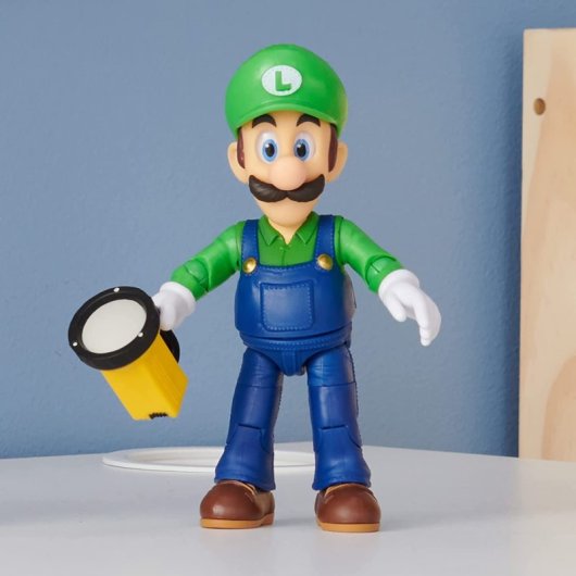 Figura Luigi Super Mario Bros La Película Articulada 13 Cms