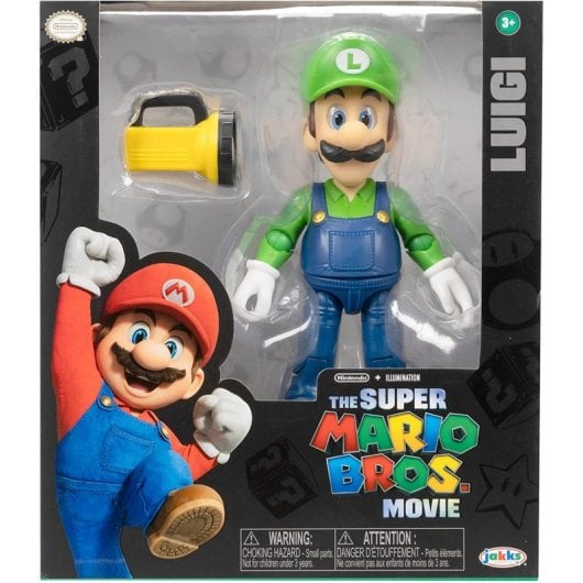 Figura Luigi Super Mario Bros La Película Articulada 13 Cms