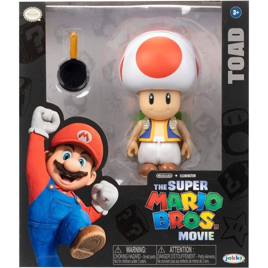 Figura Toad Super Mario Bros La Película Articulada 11 Cms