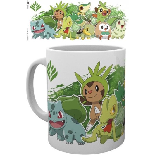 Taza Pokemon Grass Partners Cerámica 320 Ml