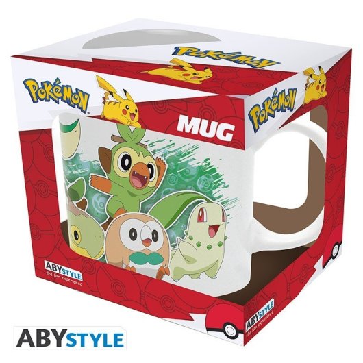 Taza Pokemon Grass Partners Cerámica 320 Ml