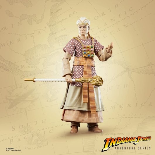 Figura Rene Belloq Ceremonial Indiana Jones Articulada 15 Cms