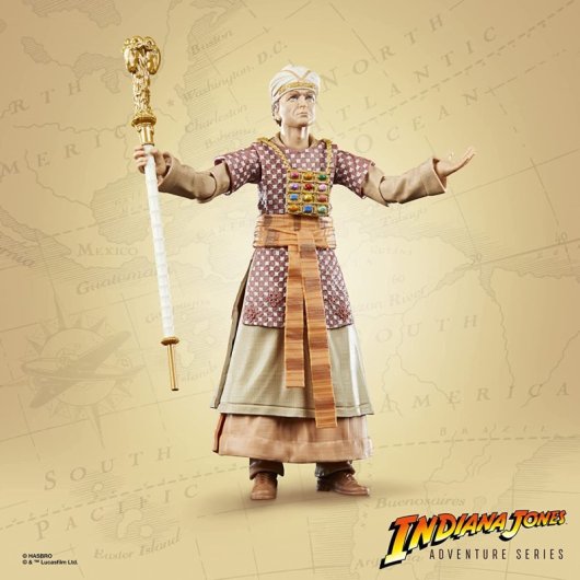Figura Rene Belloq Ceremonial Indiana Jones Articulada 15 Cms