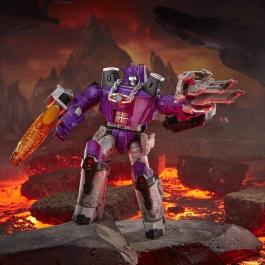 Figura Galvatron Kingdom Leader Class Transformers Articulada 18 Cms