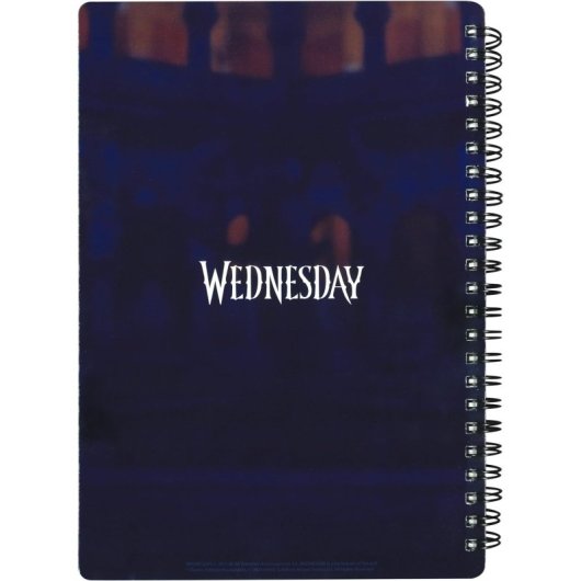 Libreta Efecto 3d Enid Sinclair Wednesday Espiral
