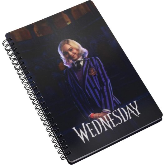 Libreta Efecto 3d Enid Sinclair Wednesday Espiral