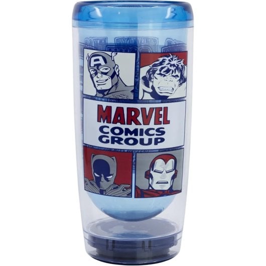 Vaso Antivuelco Superhéroes Clásicos Marvel Cómics 705 Mls