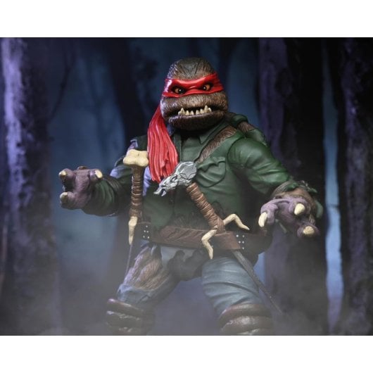 Figura Ultimate Raphael Wolf Man Tmnt Universal Monsters Articulada 20 Cms