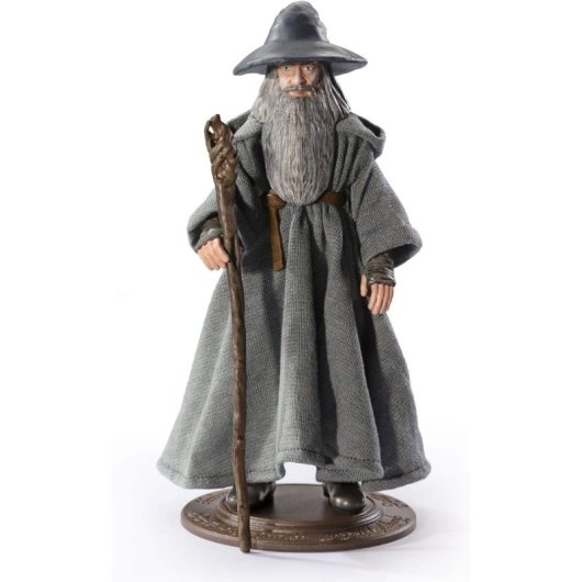 Figura Gandalf El Gris El Señor De Los Anillos Bendyfigs 19 Cms