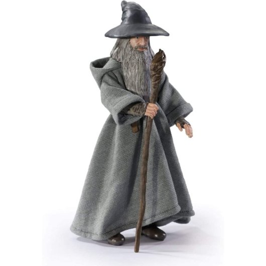 Figura Gandalf El Gris El Señor De Los Anillos Bendyfigs 19 Cms