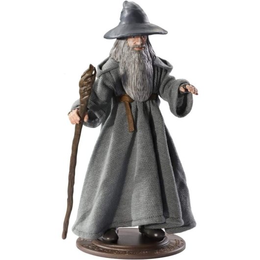 Figura Gandalf El Gris El Señor De Los Anillos Bendyfigs 19 Cms